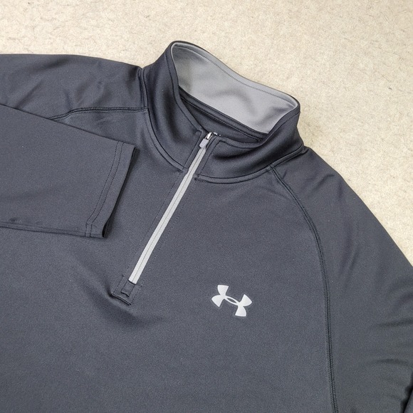 Under Armour Other - Under Armour Heat Gear 1/4 Zip Pullover Mens XL Black Mock Neck Lightweight